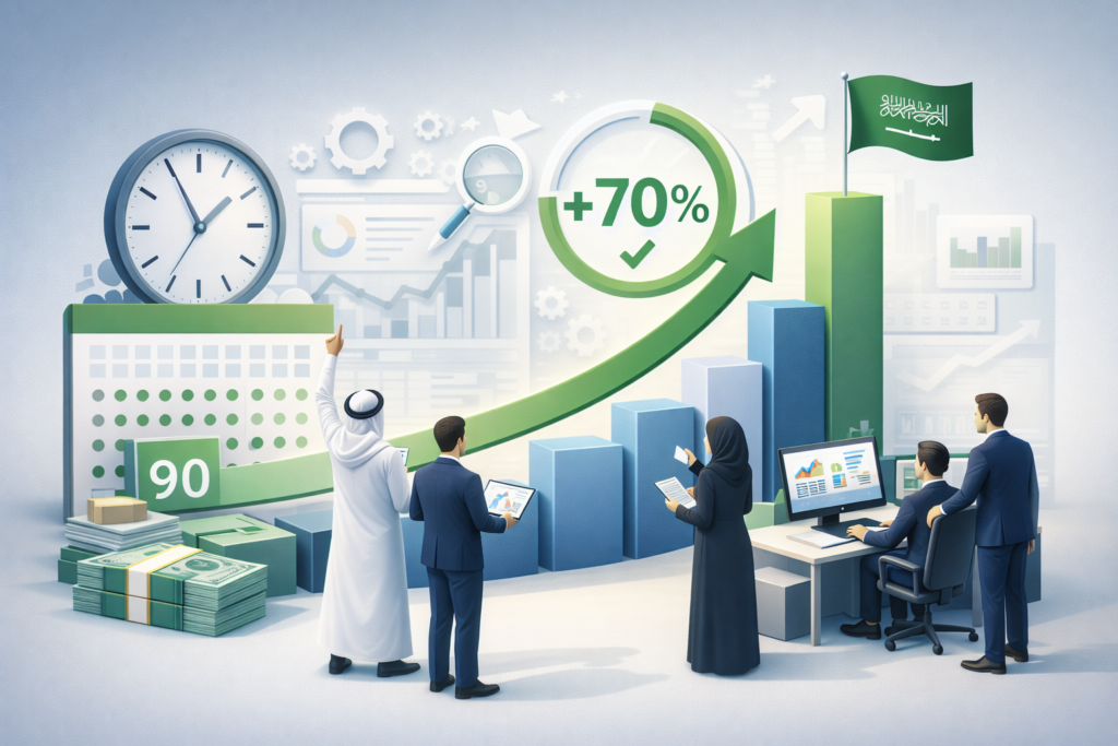 كيف حسّنت شركة سعودية كفاءة عملها بنسبة 70% في 90 يومًا فقط